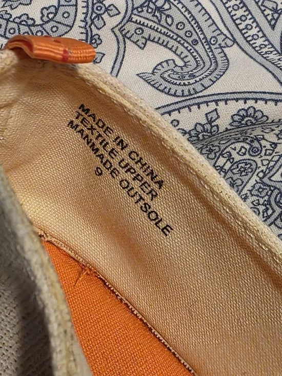 Sakroots Orange Floral Canvas Espadrilles for Women - Picture 9 of 9